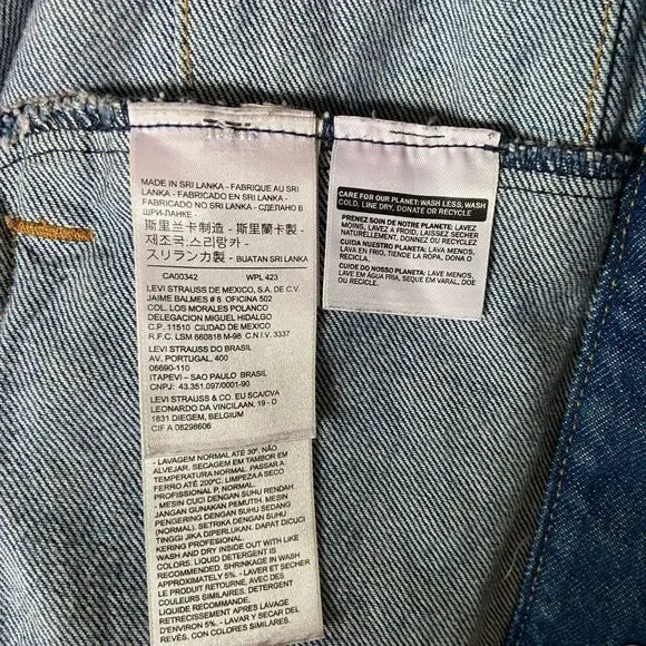 Levi’s Ex-Boyfriend Cotton Denim Trucker Jacket Size S - Picture 8 of 8